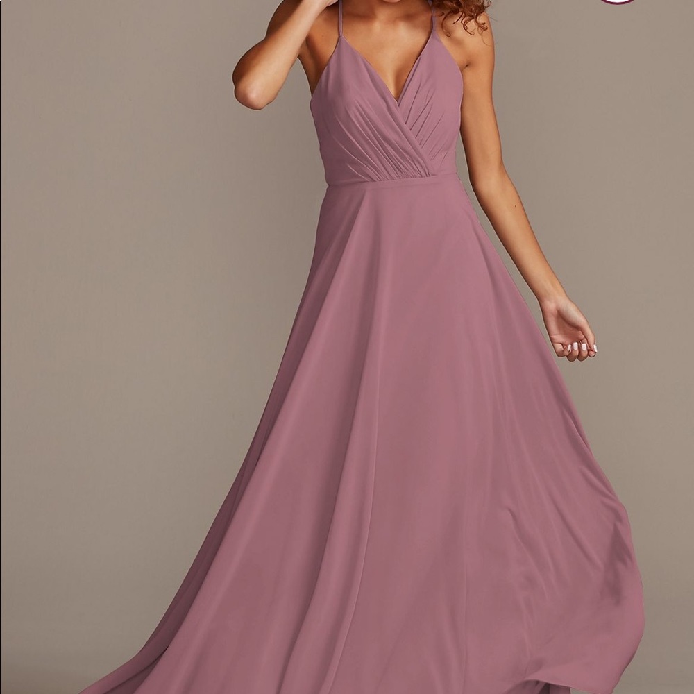 Spaghetti Strap Full Skirt Bridesmaid Dress